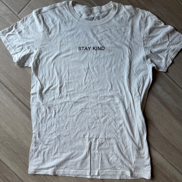 "Stay Kind" Unisex T-Shirt - Size Medium - Neon Riot - 100% Cotton - Picture 2 of 4